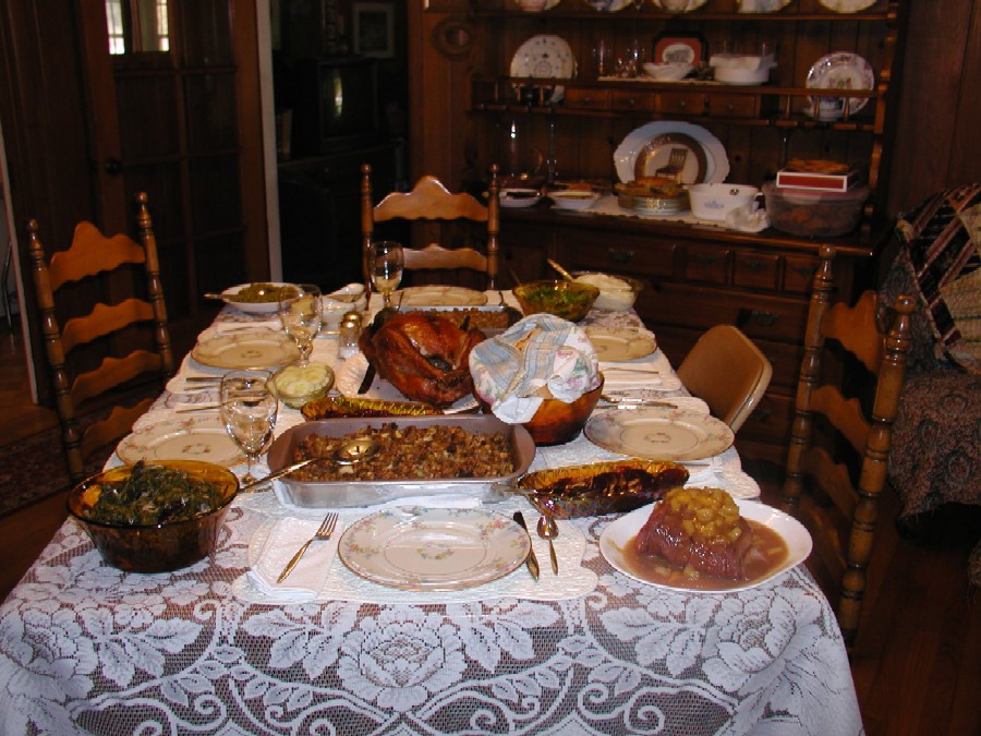 Thanksgiving table is ready